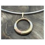AU 10K Italy Omega Choker & SLC 10K Tri-Color