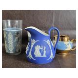 Wedgwood Blue Jasperware Small Pitcher , Gibbons