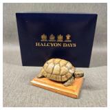 Halcyon Days Hand Painted Turtle Figurine