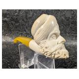 Meerschaum Smoking Pipe of Turkish Man Figural