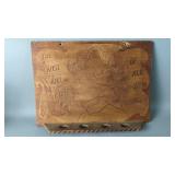 Old Advertisement Phillip Morris Tobacco  Wood