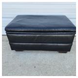Black Storage Ottoman
