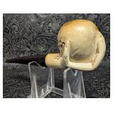 Meerschaum Hand Holding Bowl Figural Smoking Pipe