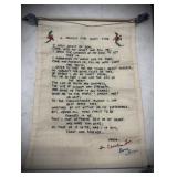 Religious Embroidered Wall Hanging