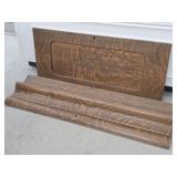 Antique Quarter-Sawn Oak Wood Panels from Piano