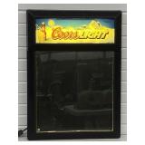 Lighted Coors Light Beer Menu Sign , Bar / Man