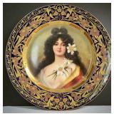 Exceptional Royal Vienna Portrait Plate Signed