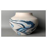 Nemadji Pottery Swirled Vase