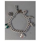 Charm Bracelet, All but two charms marked