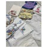 Flour Sack Towels w/ Cross Stitch Table