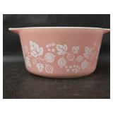 Vintage Pyrex Pink Gooseberry Handled Bowl