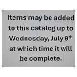 Catalog Notice