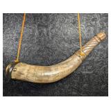 Powder Horn with Scripture Engraved, THE FEAR OF