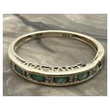 10K Yellow Gold & Emeralds Love You Ring 1.5g See
