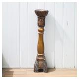 Tall Ornate Floor Candlestick No Candle