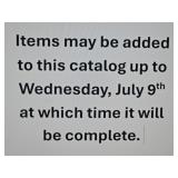 Catalog Notice