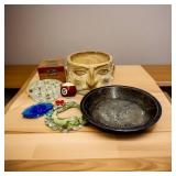 VTG Face Pot, Tiny Dice, Small 1930ï¿½s Tart Pan,