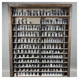 Large Collection of Thimbles in a Display Box