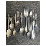 SPOONS & FORKS BABY SPOON, CHARLIE McCARTHY,