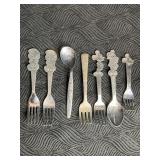 SPOONS & FORKS SMURFS, BAMBI, CAMPBELL SOUP CHEF