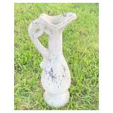 CONCRETE HANDLED PITCHER/VASE