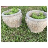 2 CONCRETE PLANTERS