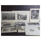 Group of Antique Engravings / Prints fr England