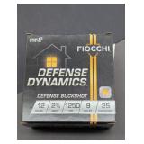 25 FIOCCHI DYNAMIC DEFENSE 12 GAUGE BUCK SHOT 2