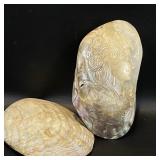 Carved Abalone Shell, Womanï¿½s Profile + Shell