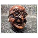 Vintage M&T Carved Briar Figural Smoking Pipe,