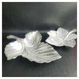 Cast Aluminum Leaf Bowls Dishes