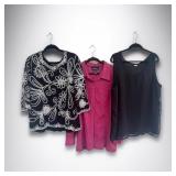 Three Ladies Tops Gently Worn Size 2X
