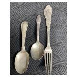 STERLING SPOON, 1847 ROGERS BROS. SILVER PLATE