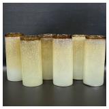 6 Murano Napoleone Martinuzzi Pulegoso Glasses