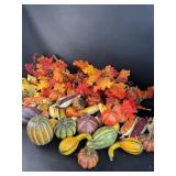 Lot of Fall Decor Faux Fruit/ Corn/ Pumpkins/