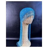 Hand Beaded Turquoise Blue Cleopatra Style Ling