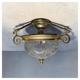 Art Nouveau Style Ceiling Mount Light Fixture