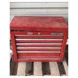 5-DRAWER CRAFTSMAN TOOL CHEST/BOX FULL OF TOOLS