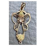 10k Yellow Gold Pendant Missing Bottom Piece