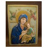 Resin Plaque of Mary