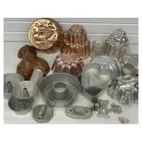 Vintage Kitchen Molds, Baking Pans, Cookie