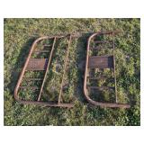 Vintage Metal Headboard & Foot, Flower Bed