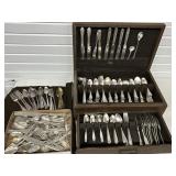 Large Lot of Silver Plate Flatware w/ Large