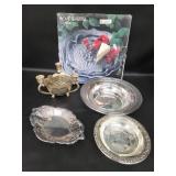 Vtg Platter & Silverplate