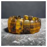 Vintage Chunky Baltic Amber Stretch Bracelet