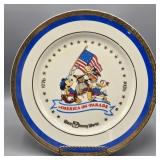 VILETTA WALT DISNEY SALUTE TO 1776 ARTISAN PLATE