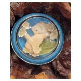 Old Kewpie Doll Style Glass Paperweight