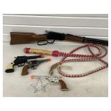 TOY GUNS & BULL WHIP