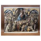 Vintage Italian Print of Coronation of the