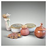 Chokin Trinket Boxes/ Willow Tree Figure/ VTG